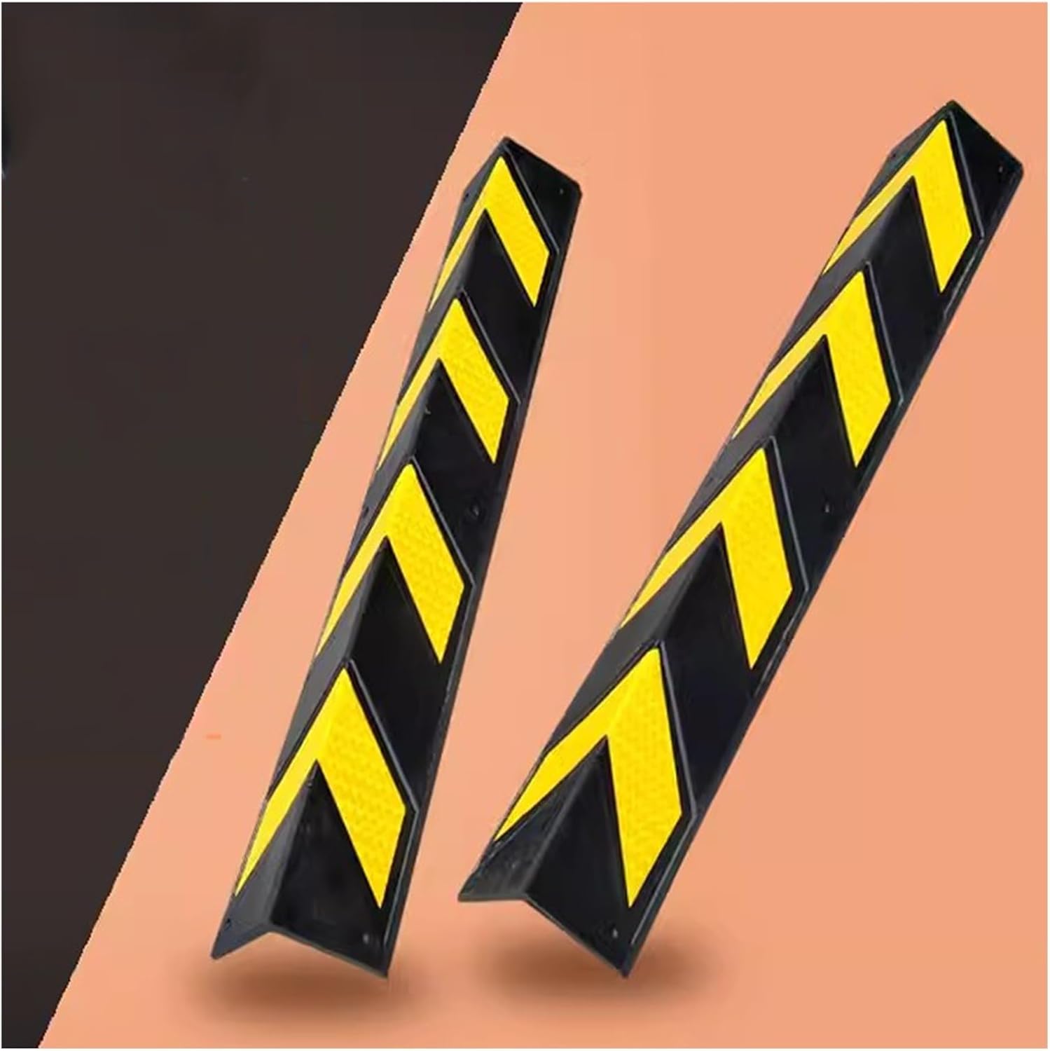 Car Parking Protector Wall Corner Guard Parking Garages, 1 PCS Guards Edge Protector, Anti-Scratch Safety Bumper Pad, Better Reflective Warning Reflective Strip for Parking Lot Hotel,31x3.93-0.39in-9p
