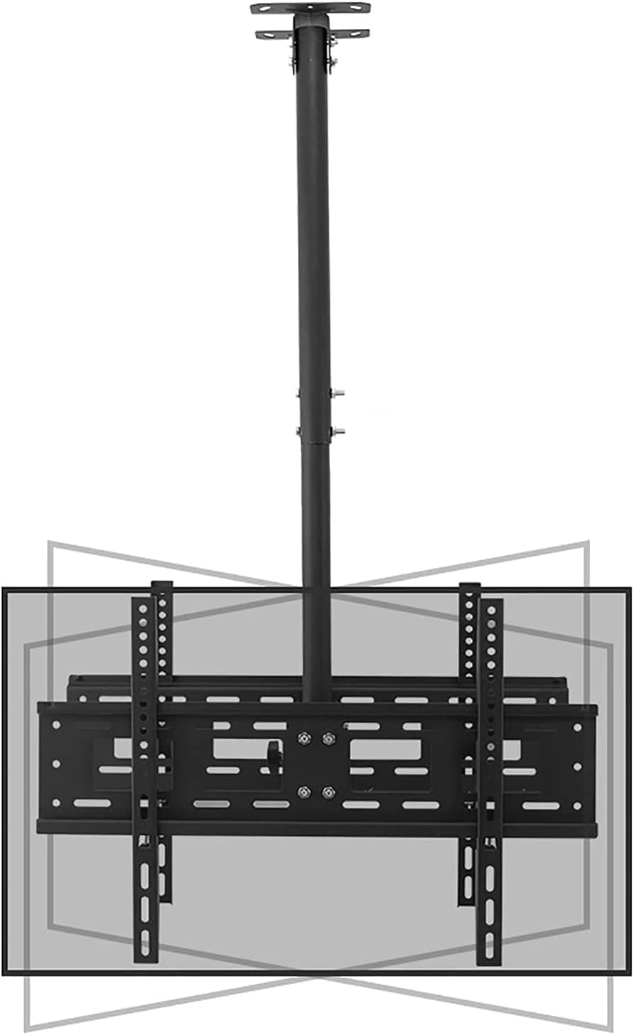 Floating TV Stand, Multifunction TV Wall Mount Double Screen Ceiling TV Mount, 360° Swivel and Tilt Ceiling TV Bracket, Fit Most 40-70 Inch LCD Flat Screen and Curved TVs