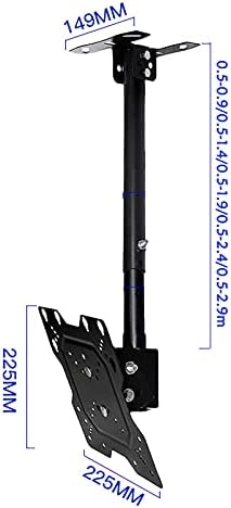 TV Wall BracketTV Stand tv Wall Mount TV Ceiling Mount, with Tilt Swivel Rotate Height Adjustable Arm TV Bracket, for 14-32 Inch Flat Panel LCD,0.52.9m