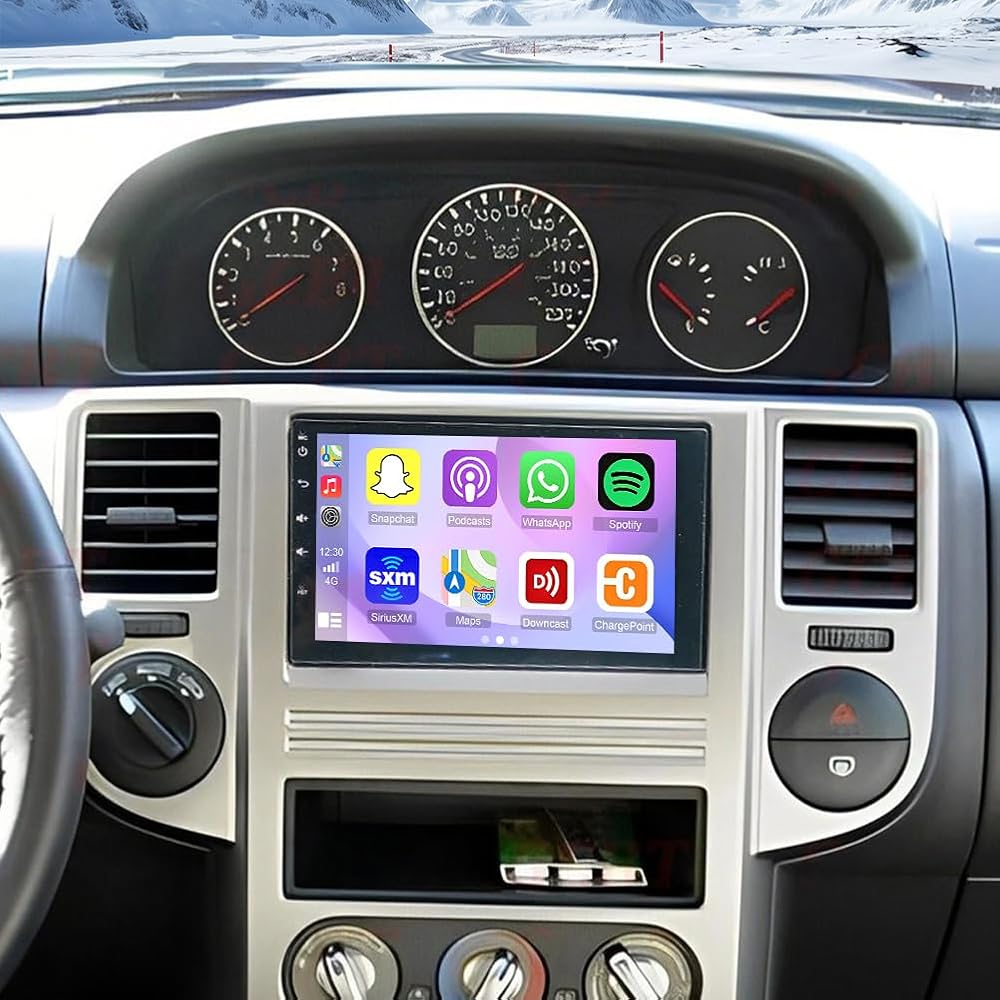 8+256G Car Stereo for Nissan Frontier 2001-2011 with Wireless Carplay&Android Auto,7 Inch Android 15 Touchscreen Bluetooth Car Radio with GPS, WiFi, FM Radio,Backup Camera,SWC,MIC