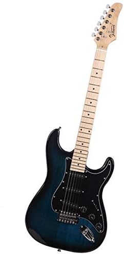 Music Lover GST Stylish Electric Guitar Kit with Black Pickguard Dark Blue 3-7 Days Delivery