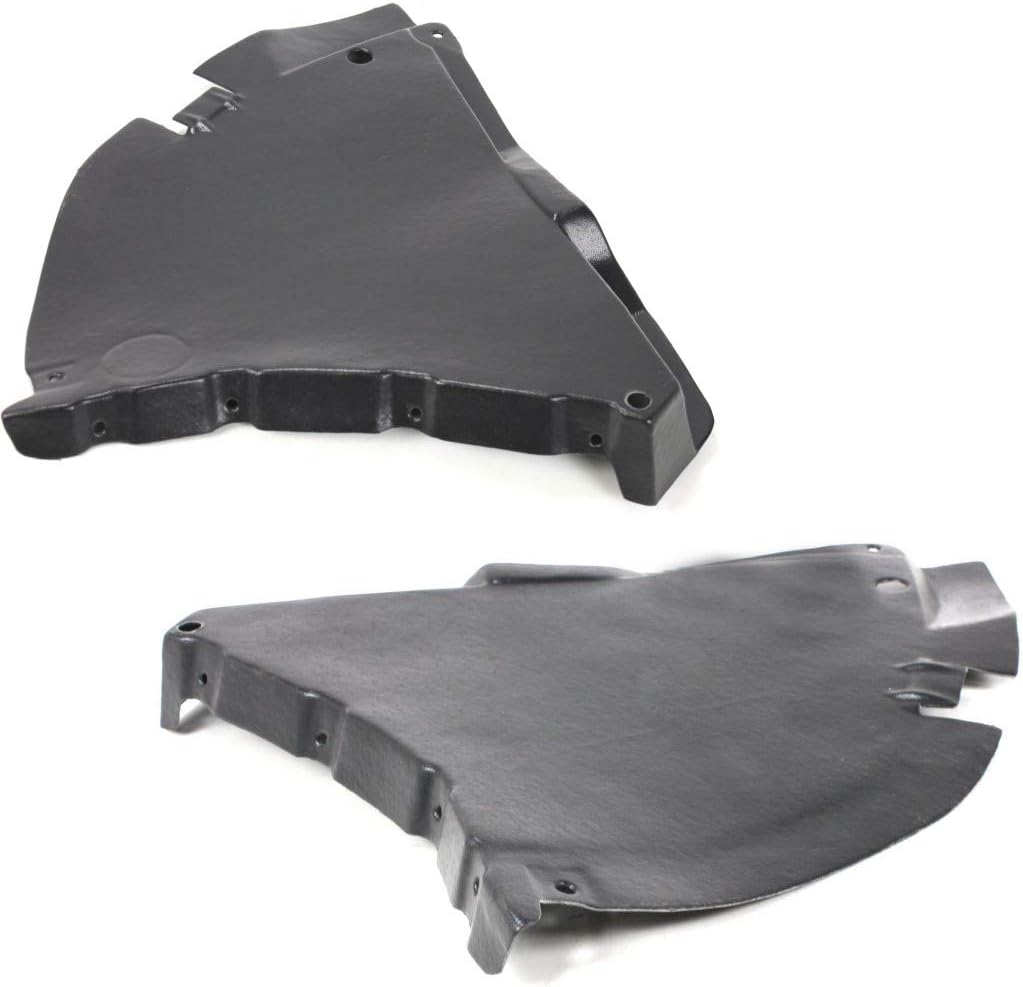 For Mercedes-Benz SL500 Splash Guard/Fender Liner 2003 04 05 2006 Driver and Passenger Side Pair/Set | Front | Lower Section | Kompressor/Base | MB1250109 + MB1251109 | 2306900730 + 2306900830
