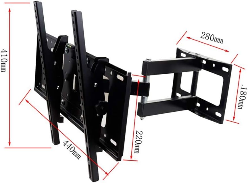 TV Stand,Tv Wall Mount Tv Wall Mount Swivel, Wall Mount Bracket, Suitable for 32-52 Inch TV, Freely Retractable, Angle Adjustment, Space Saving