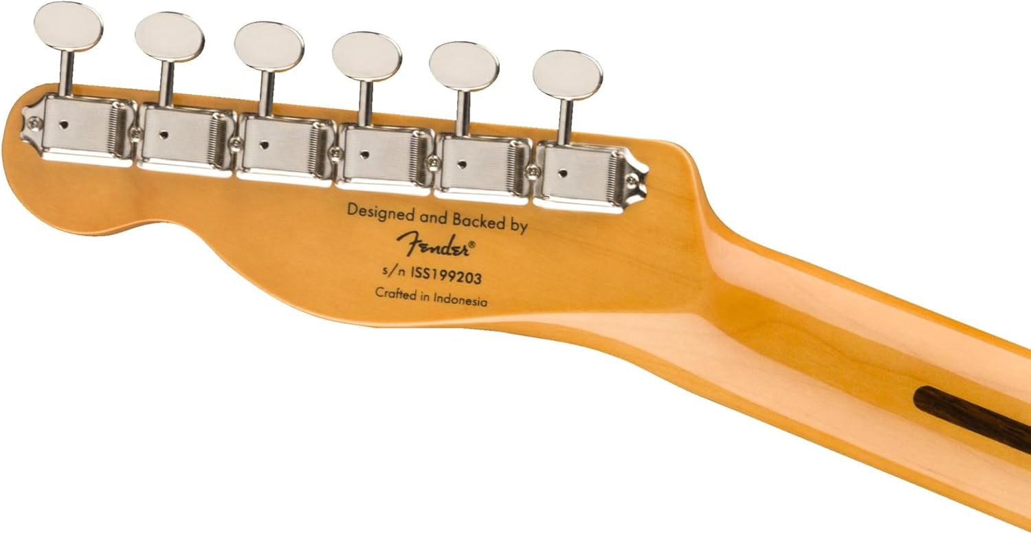 Squier Classic Vibe '50s Telecaster, Maple Fingerboard, Aged White Blonde - 0374030501 Bundle w/ 12-Pack Guitar Pick and Liquid Audio Polishing Cloth