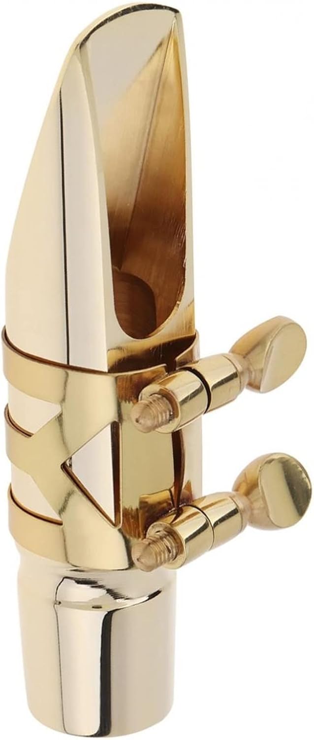 Sax Replacemen Set Professional Gold Plated Metal Alto Saxophone Mouthpiece 6 for Playing The Classical Music Saxophone Accessories