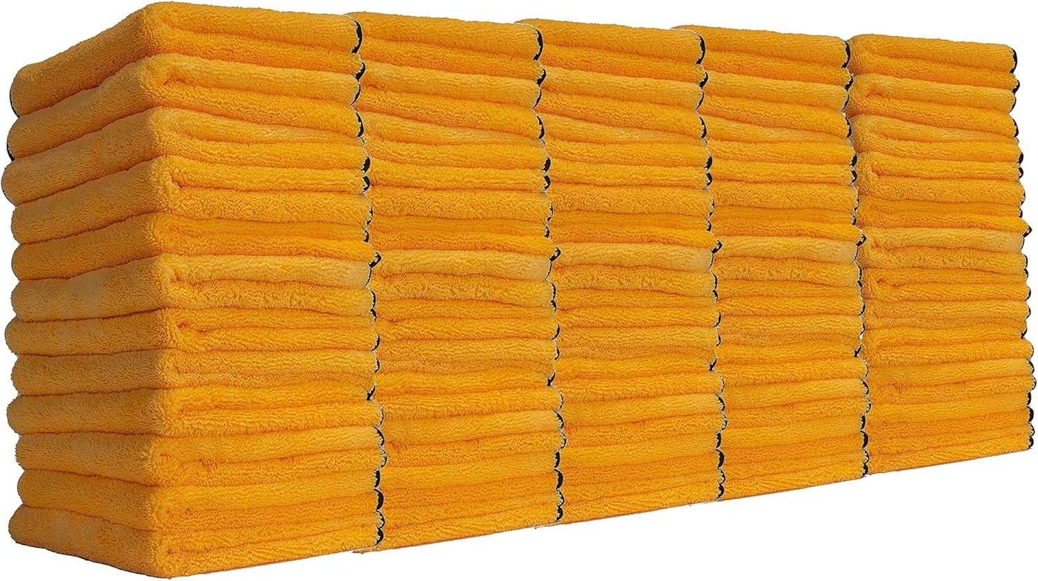 Chemical Guys MIC_506_60 Professional Grade Premium Microfiber Towels, Gold (16 Inch x 16 Inch) (Pack of 60) - Safe for Car Wash, Home Cleaning & Pet Drying Cloths