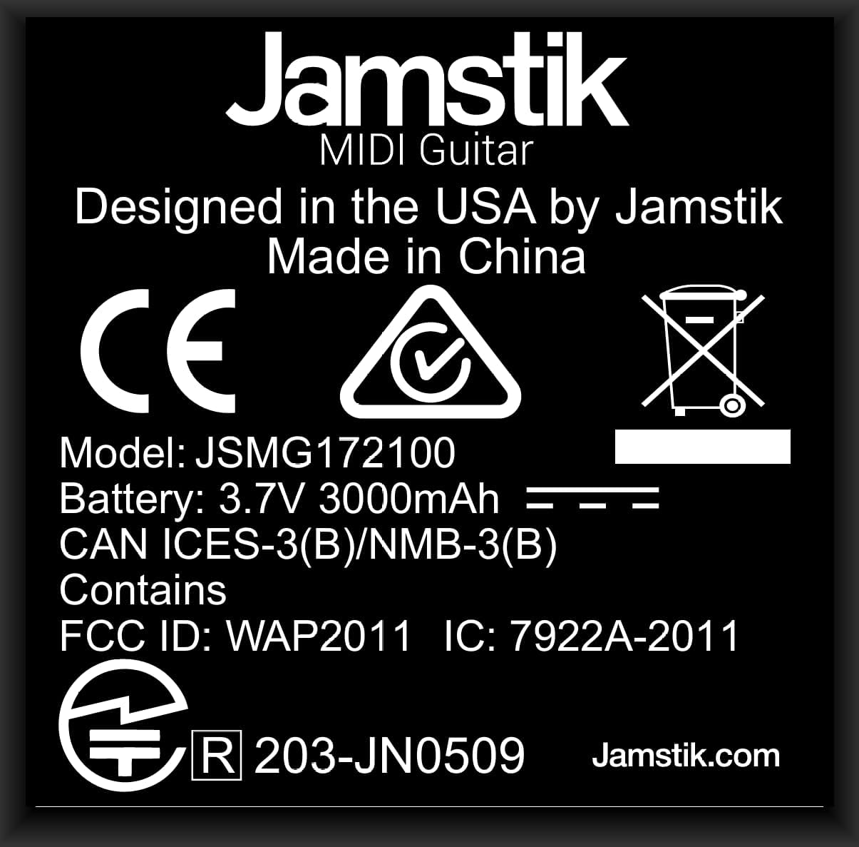 Jamstik Standard MIDI Guitar (Sky Blue)