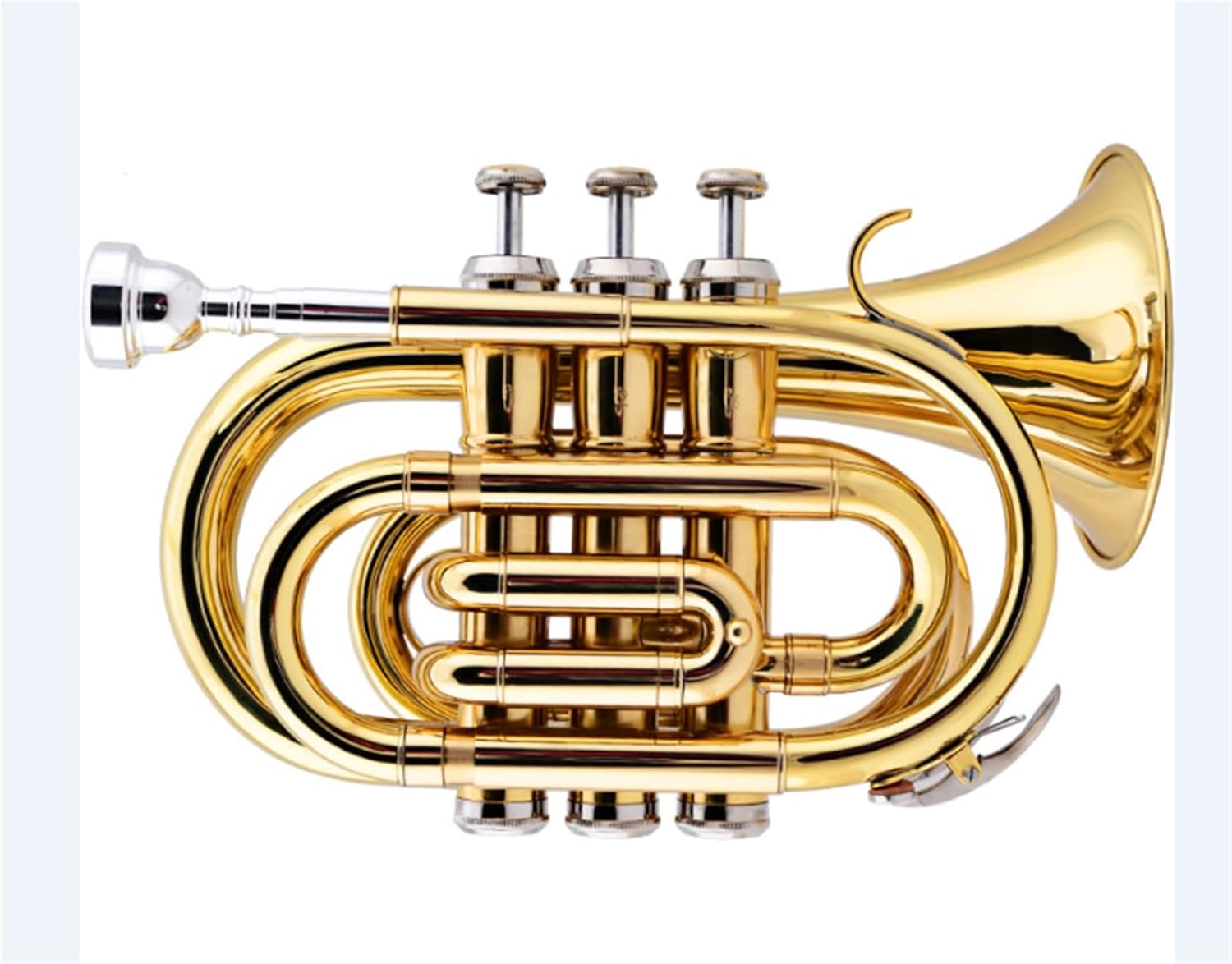 Trumpets Beginner Brass Pocket Trumpet B Flat Professional Gold Lacquer Cornet Wind Instrument Trumpet Set