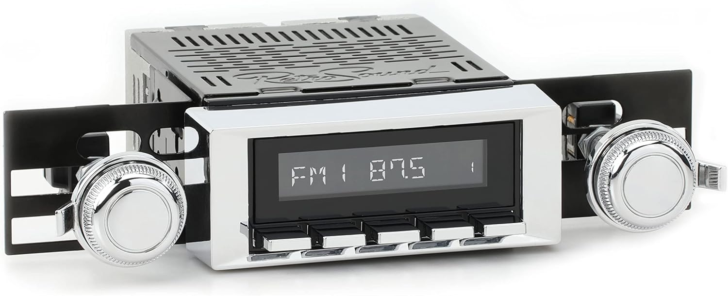 RetroRadio Compatible with 1969-72 Chevrolet Brookwood Features Include Bluetooth, AUX, AM/FM LABC-M1-117-120-03-73C