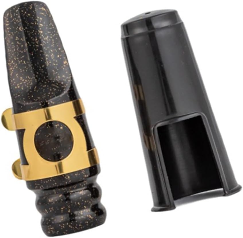 Alto Tenor Bakelite Mouthpiece Whistle Set Wind Instrument Saxophone Bakelite Mouthpiece Mouthpiece With Hat Clip saxophone accessories kit(Alto,6)