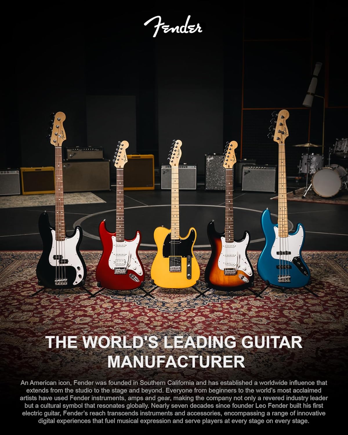 Fender Standard Telecaster - Butterscotch Blonde Bundle with Strap, Guitar Cleaning Kit and Austin Bazaar Instructional Video