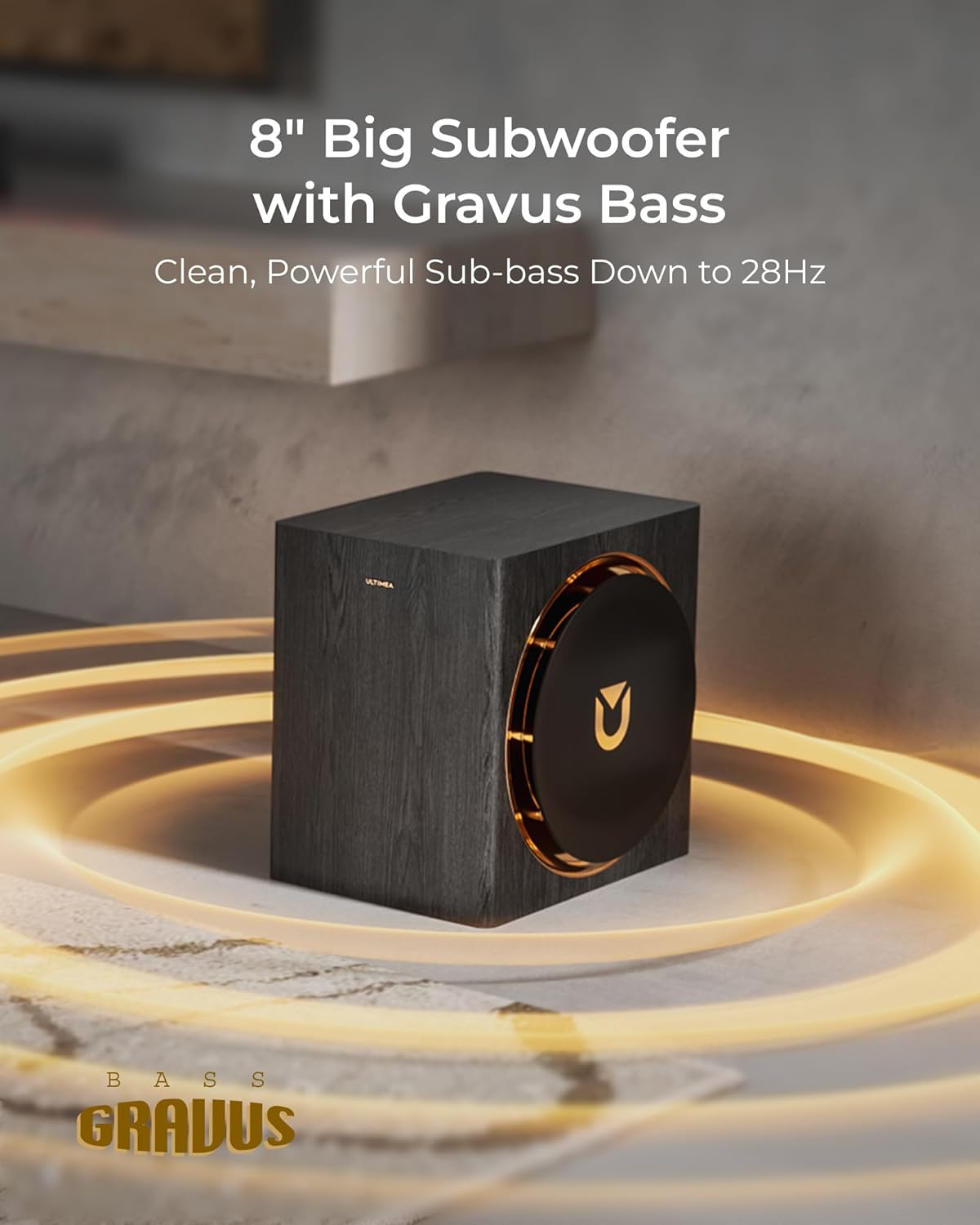 ULTIMEA Skywave X50 5.1.4ch Wireless Surround Sound System for TV, 760W Professional Sound Bar w/Dolby Atmos, 2 Wireless Surround Speakers & 8