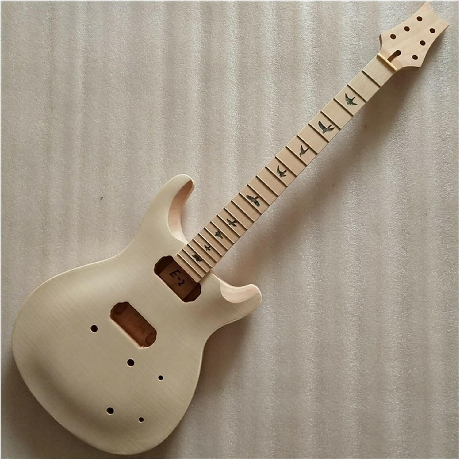 Unfinished Guitar Body 1 Set Unfinished Guitar Neck and Body Electric Guitar Kit Guitar DIY Accessory