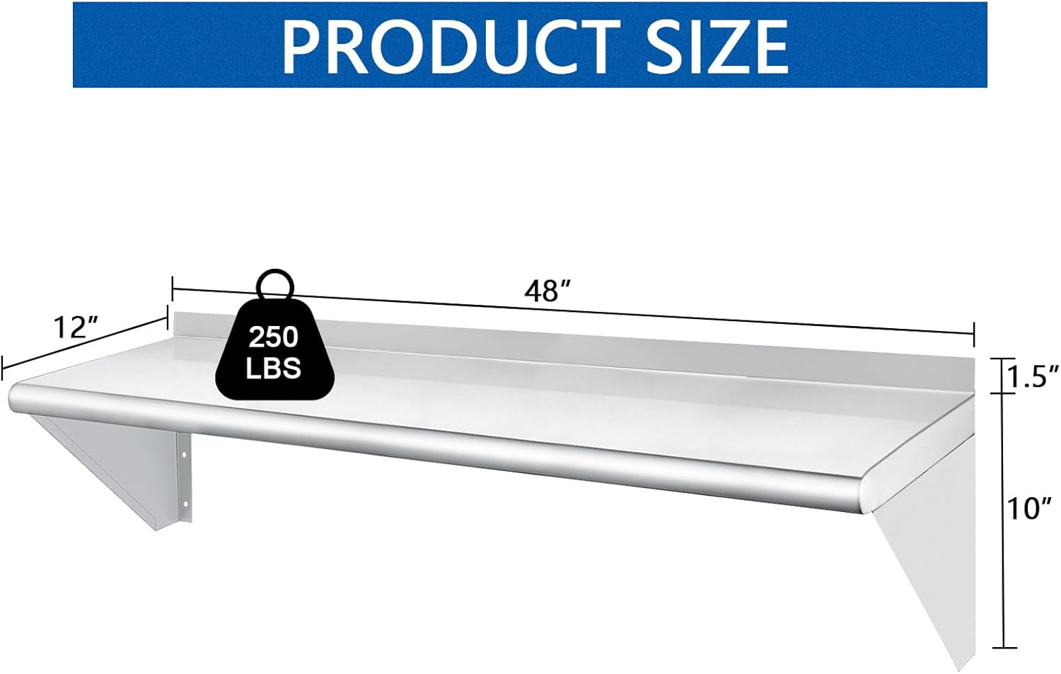 HARDURA Stainless Steel Shelf 12