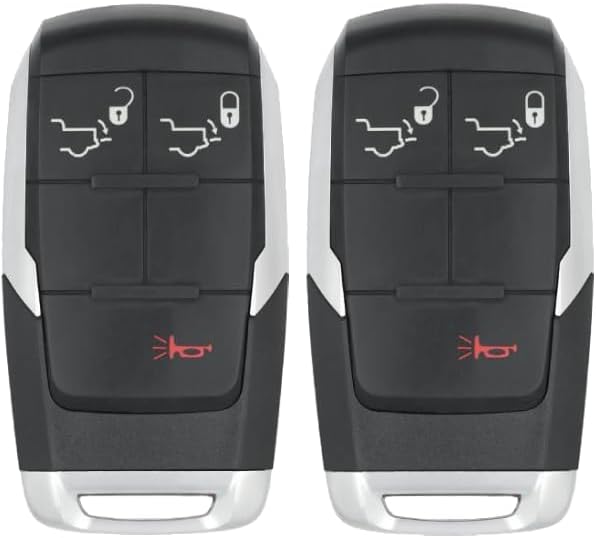 Replacement Smart Key Fob for Ram 5500 Big Horn 2019 FCC GQ4-76T GQ476T Part Number 6838117168381171AC68381171AA68381171A Pack of 2