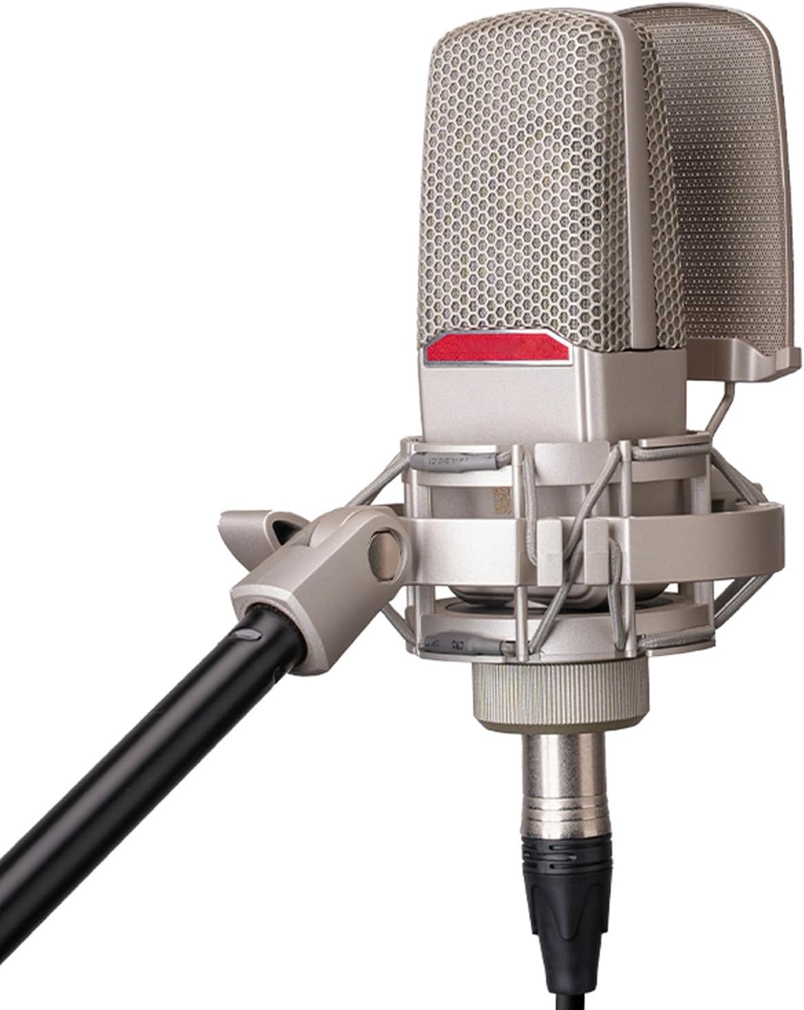 XLR Condenser Microphone, Professional Recording Microphone with Shock Mount Desktop Computer Studio for Live Singing Recording Podcasting