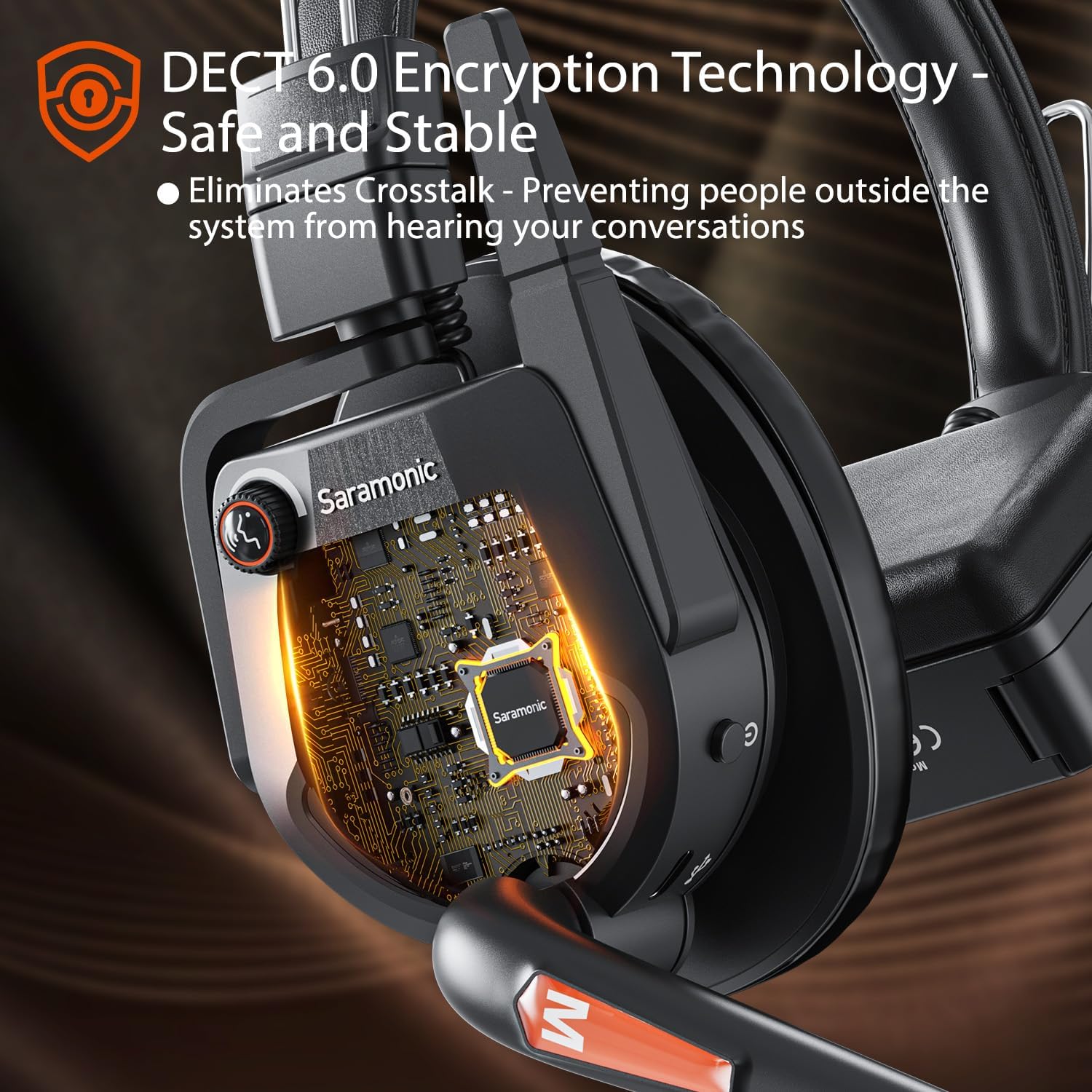 Saramonic WiTalk9-4S 4-Person 1.9GHz Full-Duplex Wireless Intercom System with 500m Range, expandable to 30 Users, 8 Batteries, 10-Bay Charger & Case