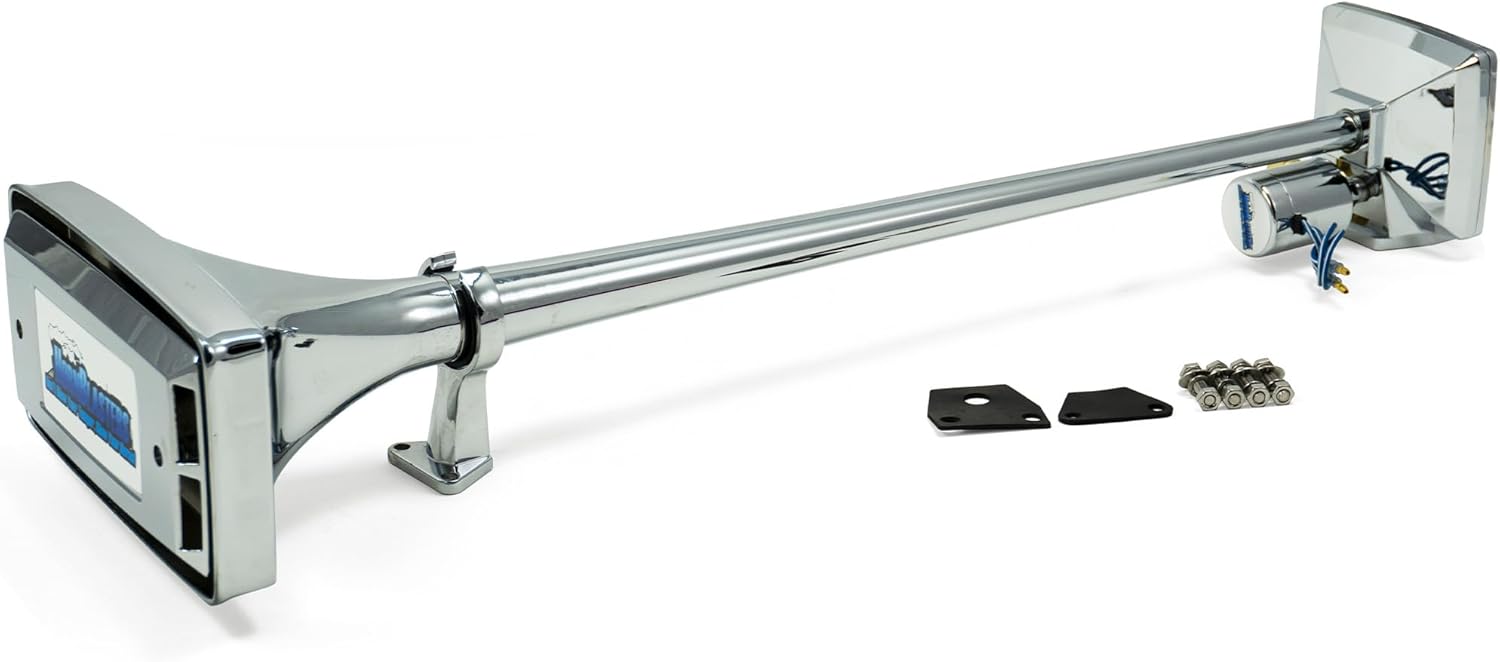 Hornblasters Chrome Mother Trucker Horn Only - Big Rig Sound
