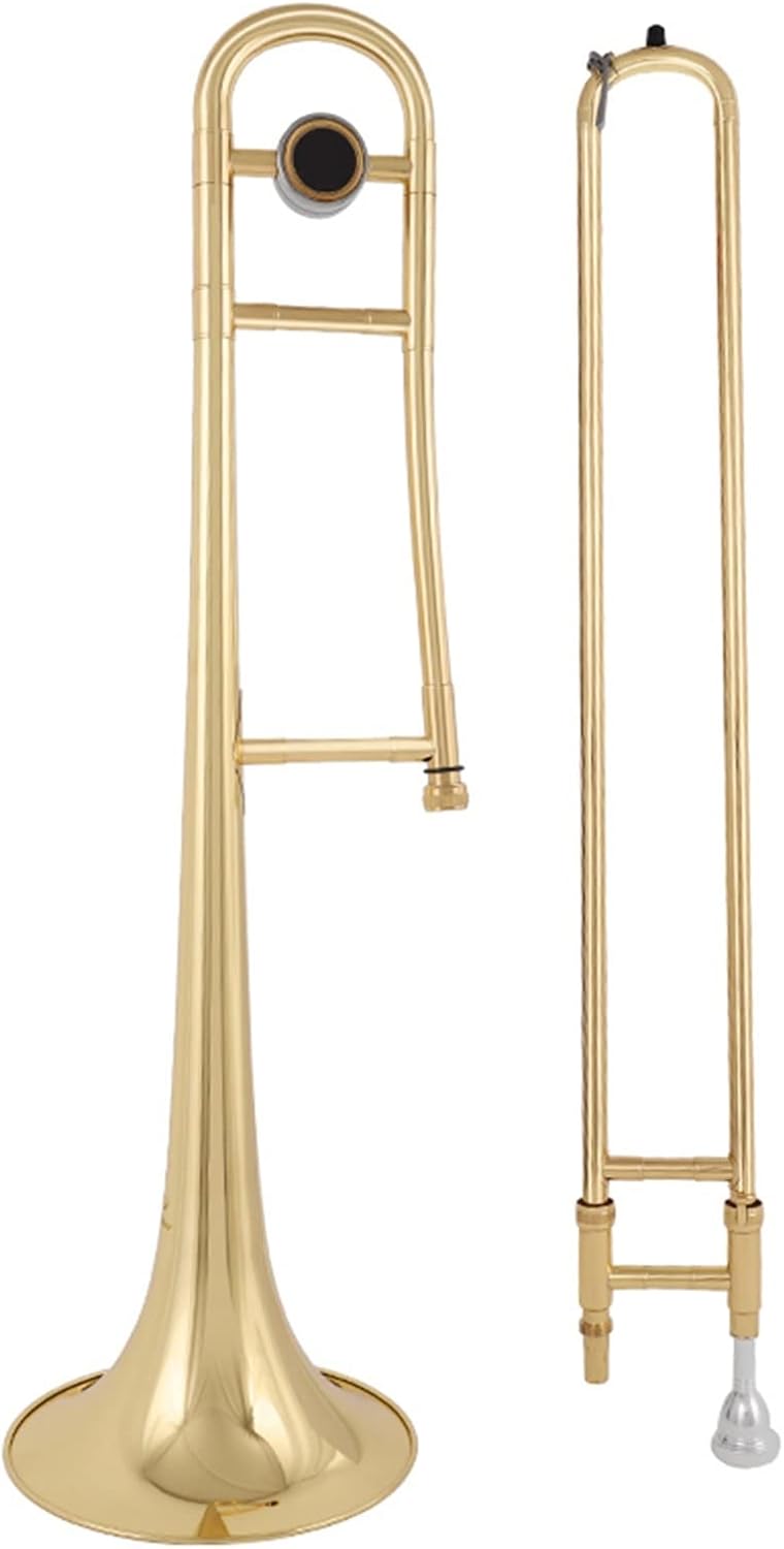 FLFL Student Trombone B Flat Trombone Instrument Suitable for Brass Band