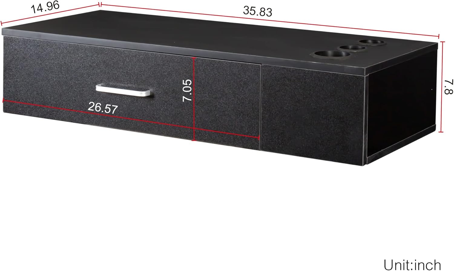 Generic Wall Mount Salon Stations for Hair Stylist,Barber Hair Stations for Salon Beauty Spa Equipments, Black