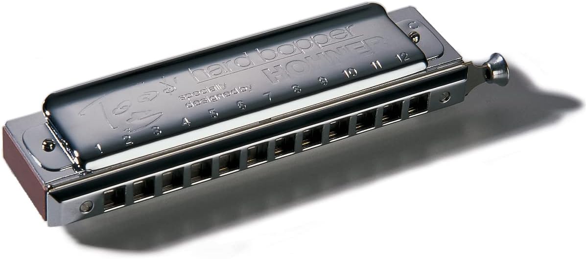 HOHNER 7539-C Toots Hard Bopper Harmonica, Key of C, Stainless steel