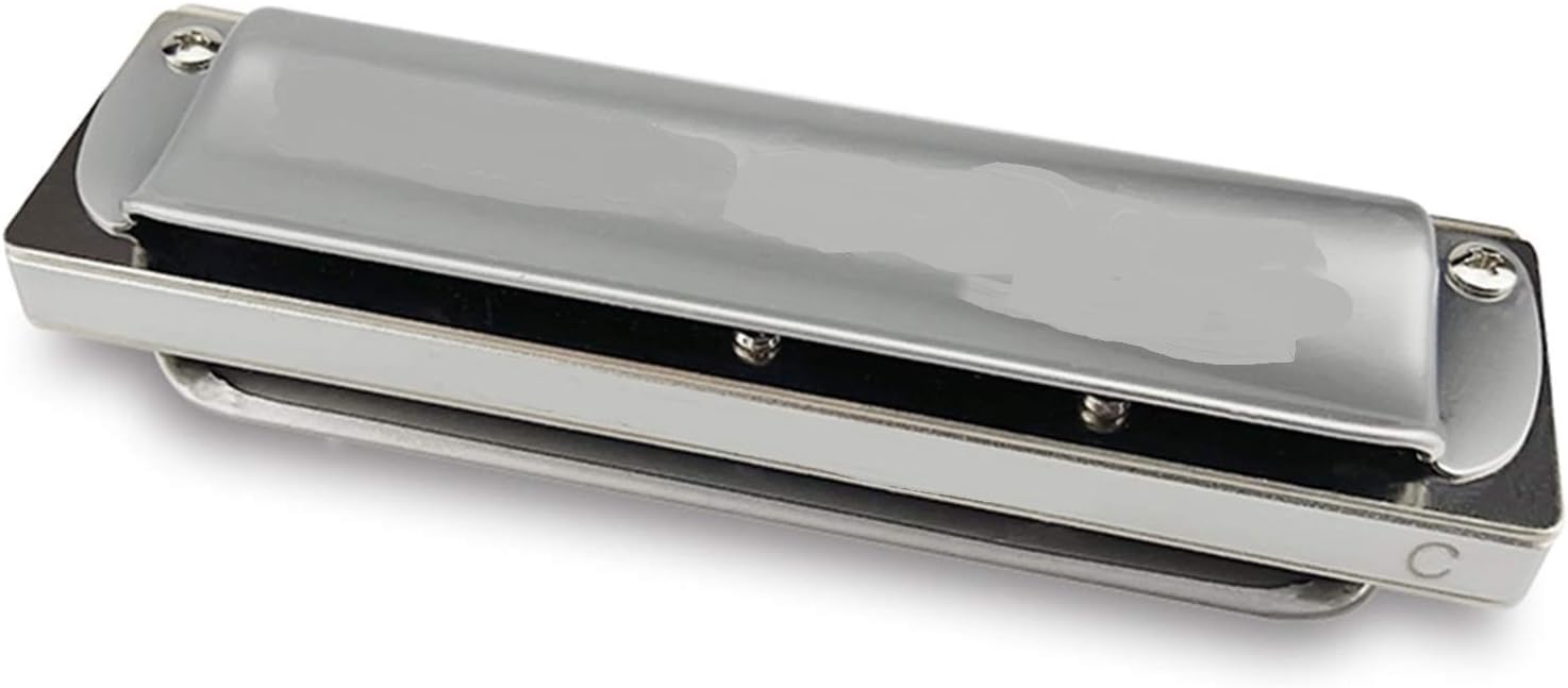 Harmonica 10 Holes Diatonic Harmonica Folk Blues Harp Mouth Organ Key C Professional Musical Instruments (Color : Key of EB)