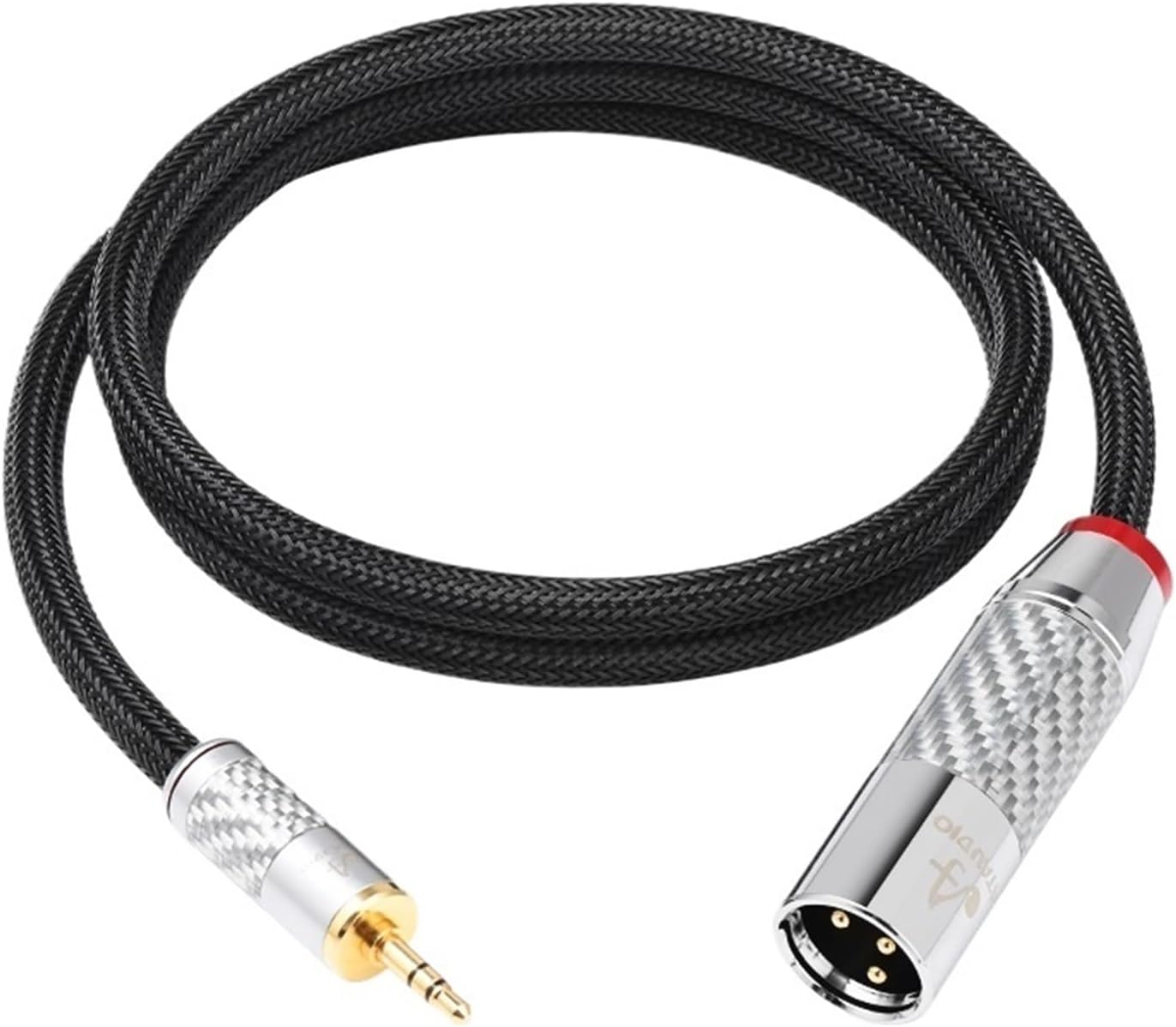 Hi-end OCC Female to 3.5mm Audio for Phone Speaker Amplifier XLR to 3.5mm Microphone Balanced Cable(3.5 to XLR Male,5m)