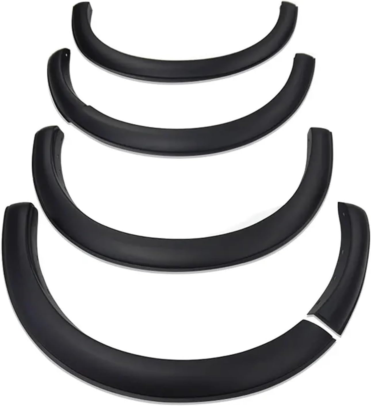 Matt Back Slimline Fender Flares Compatible For Ranger T9 Wildtrak 2022 2023 2024 Double Cabin Car Exterior Accessories(Matte black(non hole)