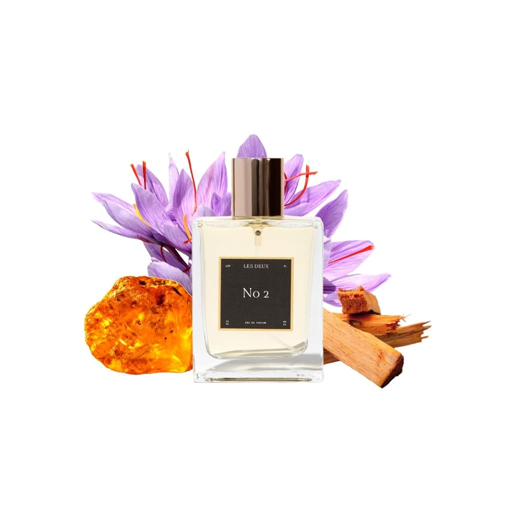 Les Deux No. 2 Peau d’Or Perfume - Unisex: Notes of Amber, Saffron, Sandalwood & Cedar (100 ML). Award winning fragrance for Men and Women, Luxury Fragrance, Long Lasting, Non-Toxic, Vegan