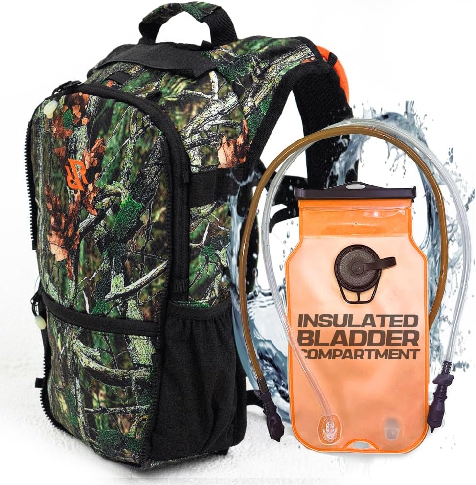 RAVERUNNER® Festival Water Backpack - Dual Chamber Hydration - 3L Insulated Water Backpack for Raves, Festivals, Hiking, Running - Festival Hydration Pack for Hydration Backpack Rave