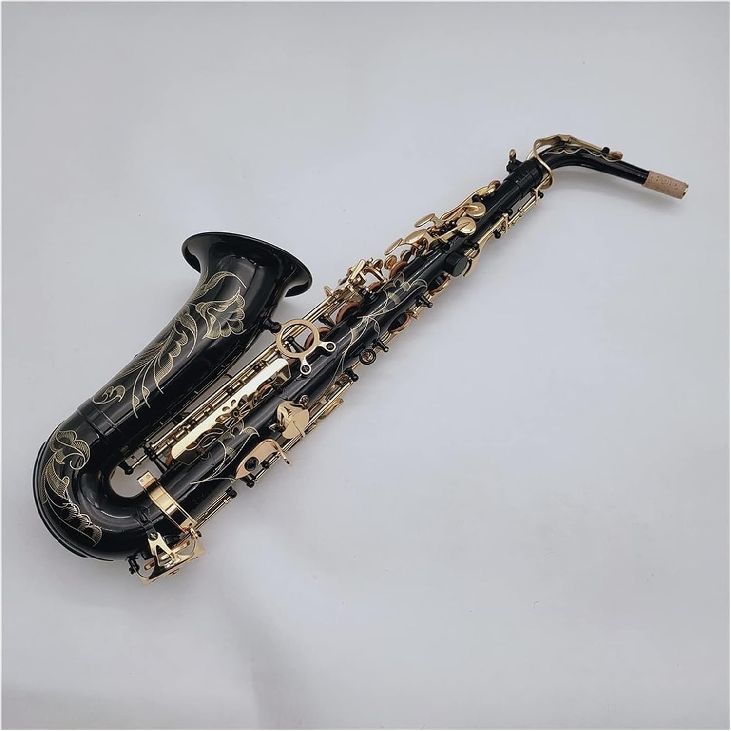 Sax Beginners Kit Tenor Saxophone Bb Tune Black Nickel Lacquered Gold Woodwind Instrument with Case Accessories Wind Instrument