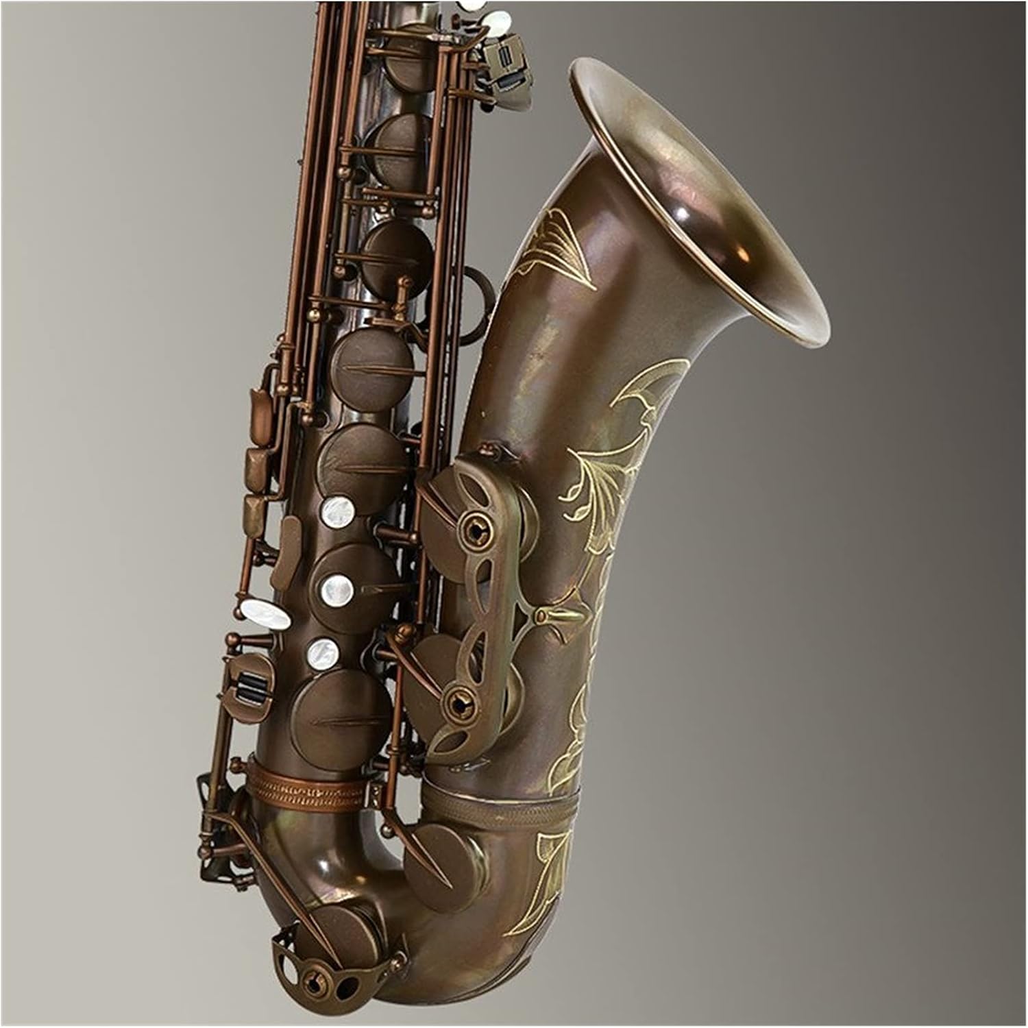 Sax Beginners Kit Tenor Saxophone Professional B Flat Antique Copper Saxofone Musical Instruments Wind Instrument