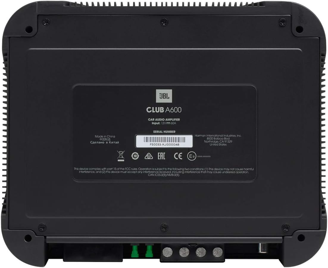 JBL Club A600 - Mono amplifier (600w X 1) amplifier with Remote Level Control