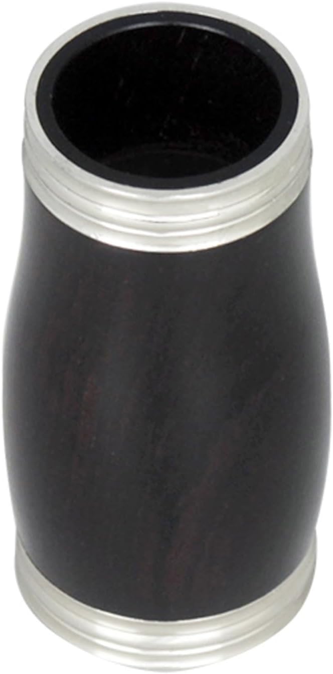 Clarinet Replacement Parts B Flat Clarinet Ebony Tube Clarinet Tube Black With Metal Silver Edge Professional Tuning Wind Instrument Accessories