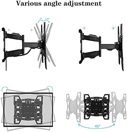 TV Wall BracketTV Mount Six-arm Multifunctional TV Stand Full Motion TV Wall Mount Bracket Swivels Tilts Extension for Most 26-65 Inch TVs, Max 400x400mm Up to 99lbs TV Bracket