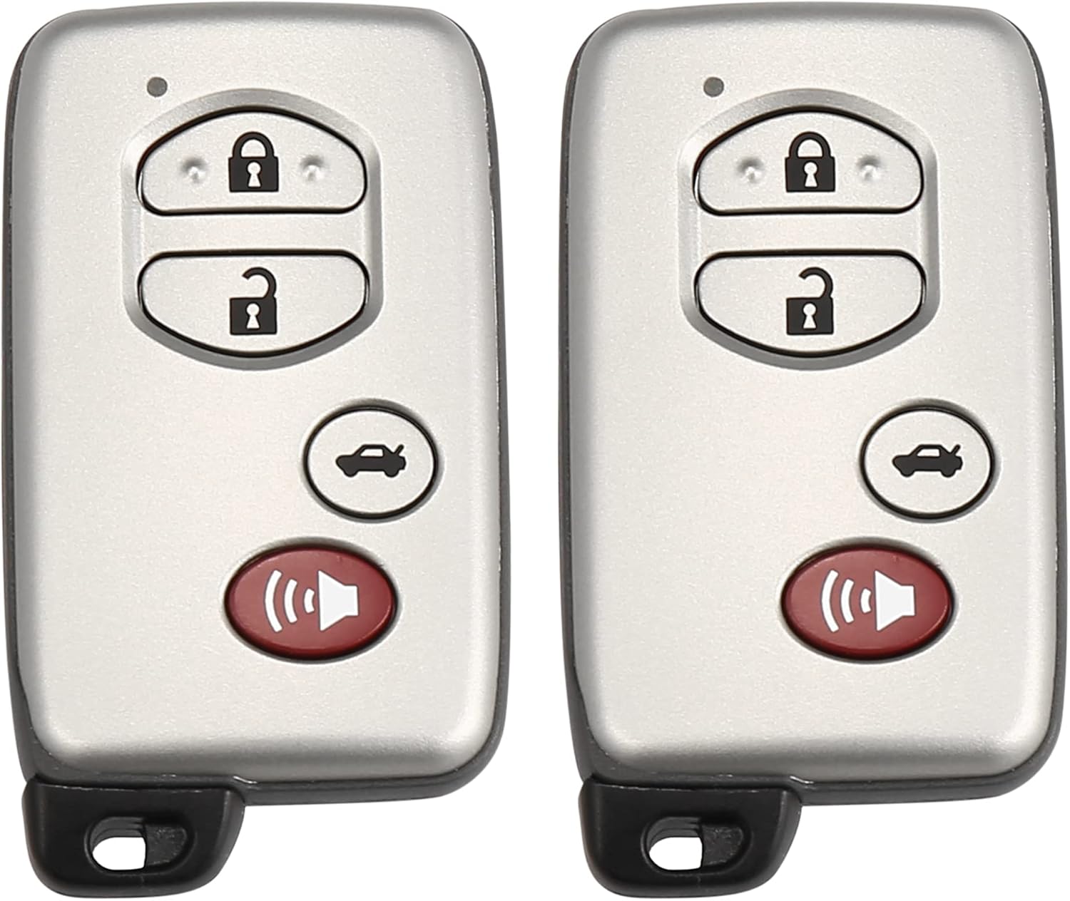 X AUTOHAUX 2pcs HYQ14AAB 314.3Mhz Replacement Keyless Entry Remote Car Key Fob for Toyota Corolla 11-13 for Toyota Camry 07-11 4 Buttons with Door Key