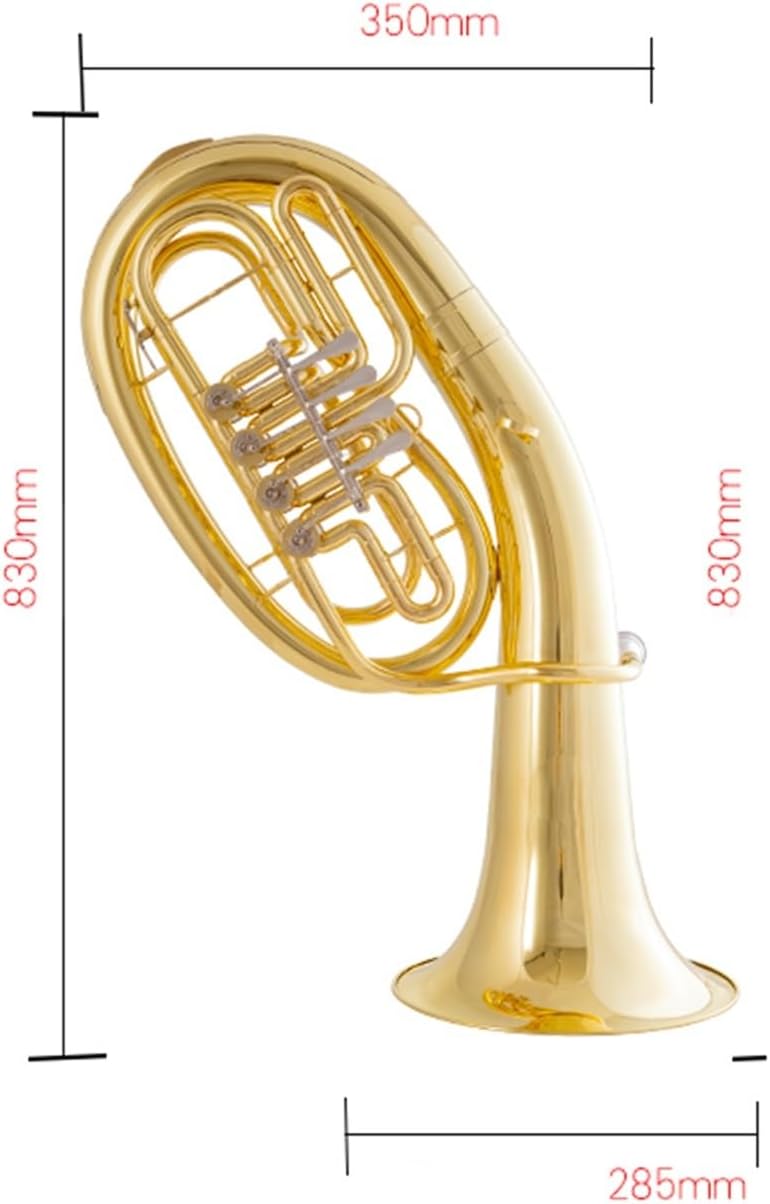 Suitable For Beginners To Play The B Flat Major Euphonium Four Or Three Keys Euphonium All-brass Instrument(2)