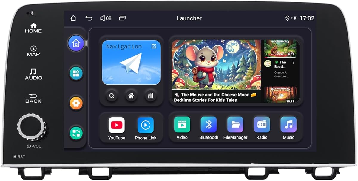 JOYING 9 Inch Radio for Honda CRV 2017-2021 Android 13 Car Stereo Plug and Play Head Unit 4GB+64GB with Carplay Android auto 1280 x 800P Support SWC Bluetooth 5.0(JY-HT123N4)