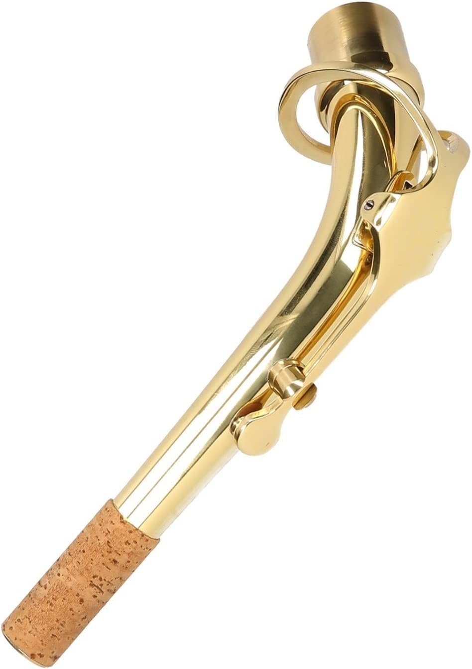 Sax Replacemen Set Brass Alto Saxophone Neck Heat- Insulating Material Bend Neck Sax Replacement Part Sax Accessory Saxophone Accessories (Color : Gold)