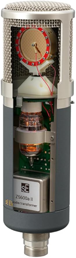 sE Electronics Z5600a II Large-Diaphragm Tube Condenser Microphone Bundle w/Pig Hog PHM10 8mm Mic Cable Polishing Clot