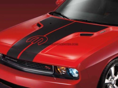 Mopar 82212826 Matte Black Hood Graphic (Logo), 1 Pack