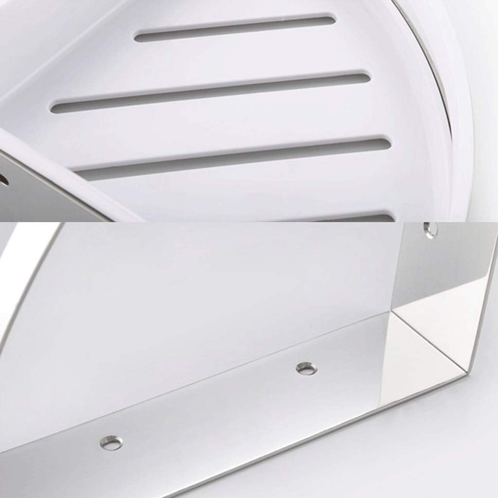 Corner Caddy, Drill Free with Glue or Wall Mount with Screws,No Damage Stainless Steel Shower Wall Shelves Triangle,Brushed Nickel