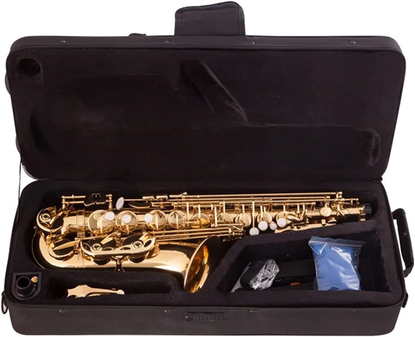 EB Alto Saxophone Brass Gold Lacquer Music Instrument E- Flat Sax with Case Accessories Student Saxophone (Color : Red Bronze)
