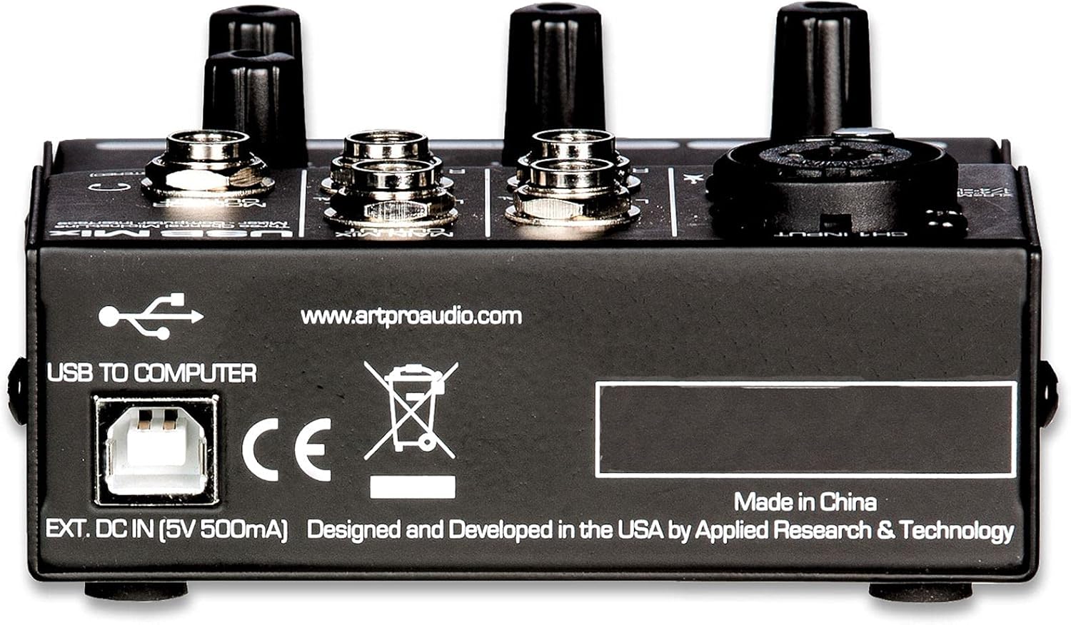ART USBMix - 3 Channel USB Mixer w/ Audacity Recording Software