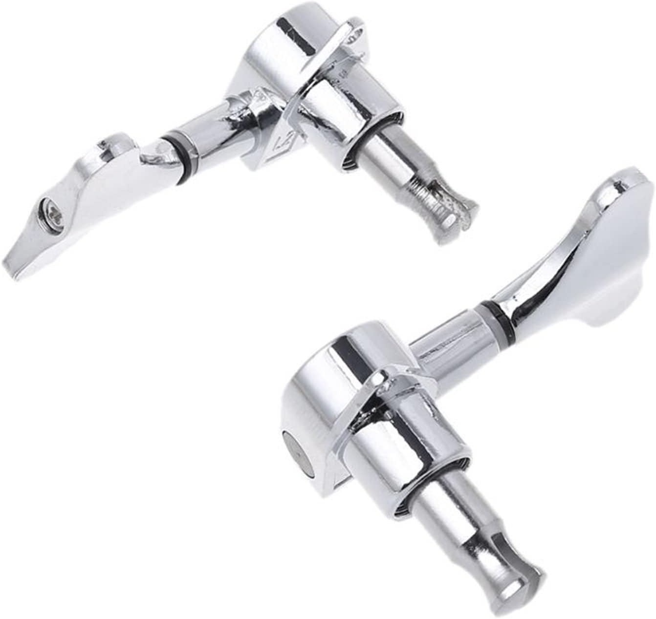 Guitar String Tuning Peg 4 String Bass Chrome Guitar Tuners Tuning Pegs Machine Heads 2R 2L