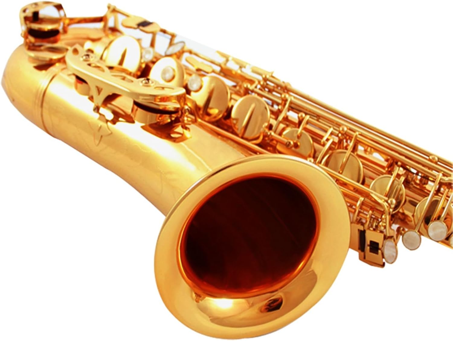 Examination Of Saxophone In B Flat, Tenor Saxophone And Wind Instrument For Beginners To Play Professionally