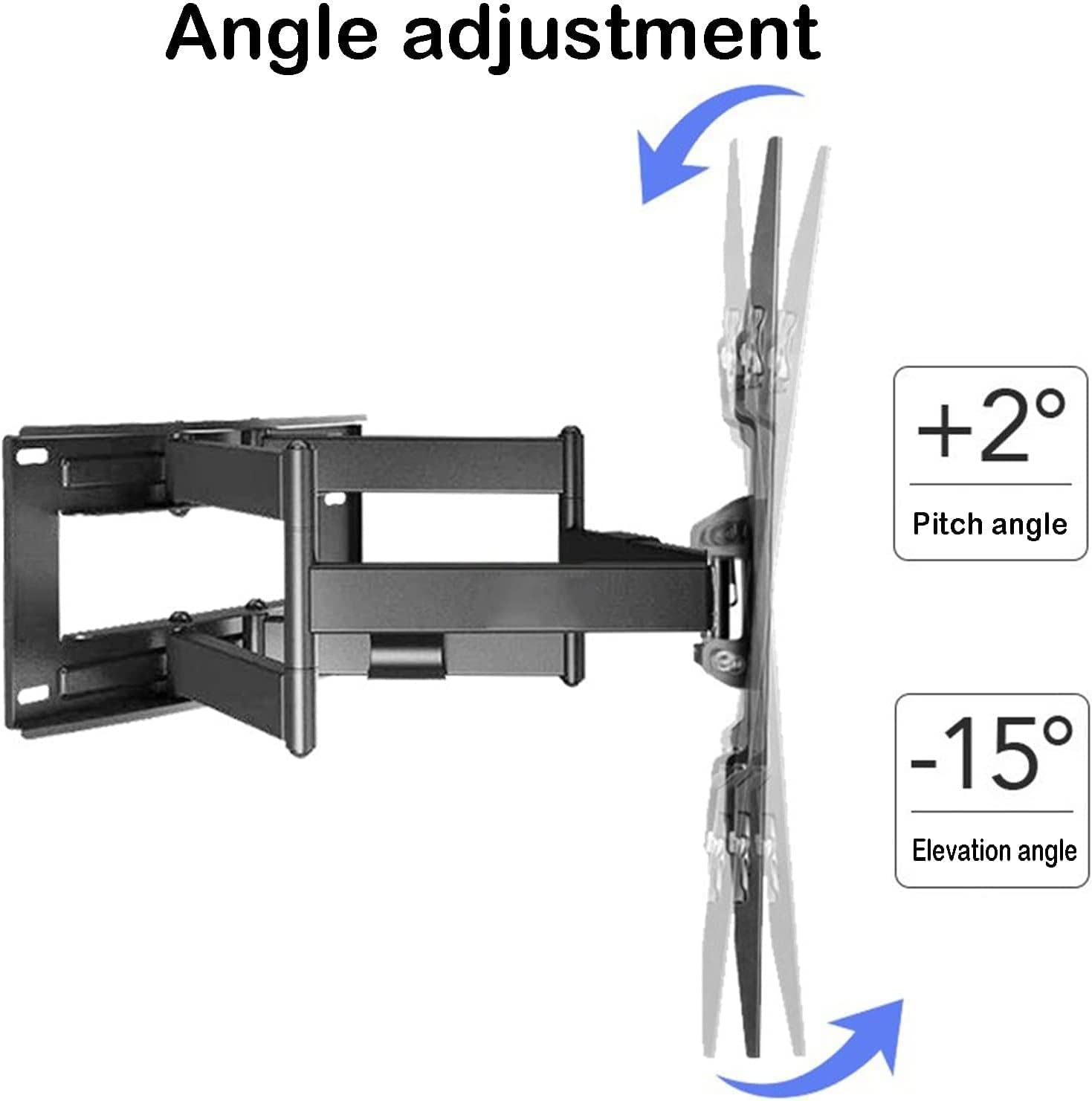 Universal TV Stand Multifunction for Large TVs Up to 100 Inch, Wall Mount TV Bracket with Articulating Swive and Tilt, Supports Up to 120kg/264lbs TV Mount TV Stand
