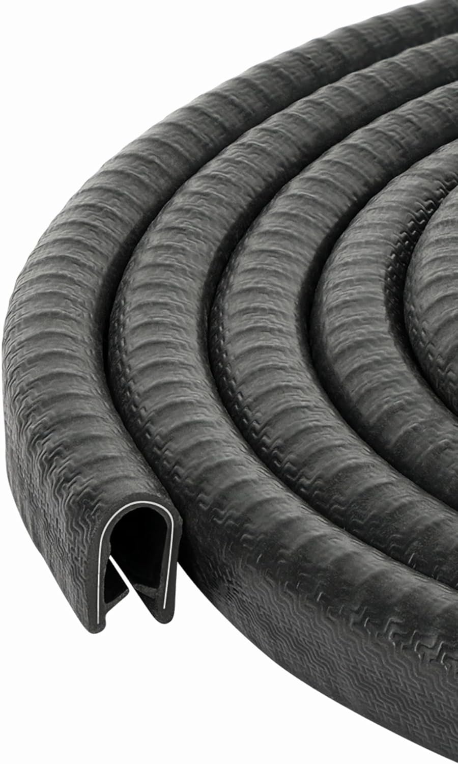 Edge Trim Black Large U Height - 21/32