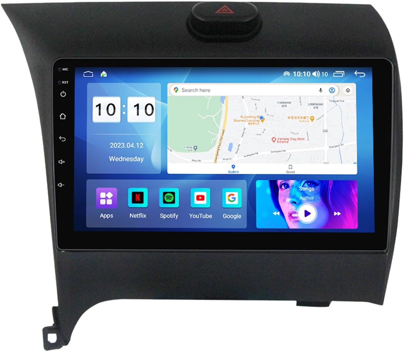 Android Car Stereo for Android 12 with 9 inch IPS Touch Screen Support GPS/Bluetooth/Car Play/Android Auto Car Radio for KIA Cerato 2013-2017