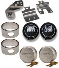 Slick Locks SP-FVK-SLIDE-TK Brackets, Spinners, Weather Covers & Locks Kit. Compatible with 2007 thru 2018 compatible with Mercedes Sprinter.